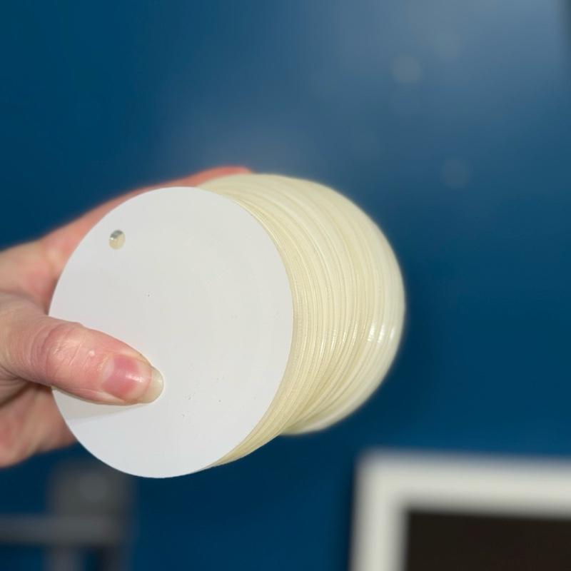 Round Acrylic Sublimation Bag Tag Blanks