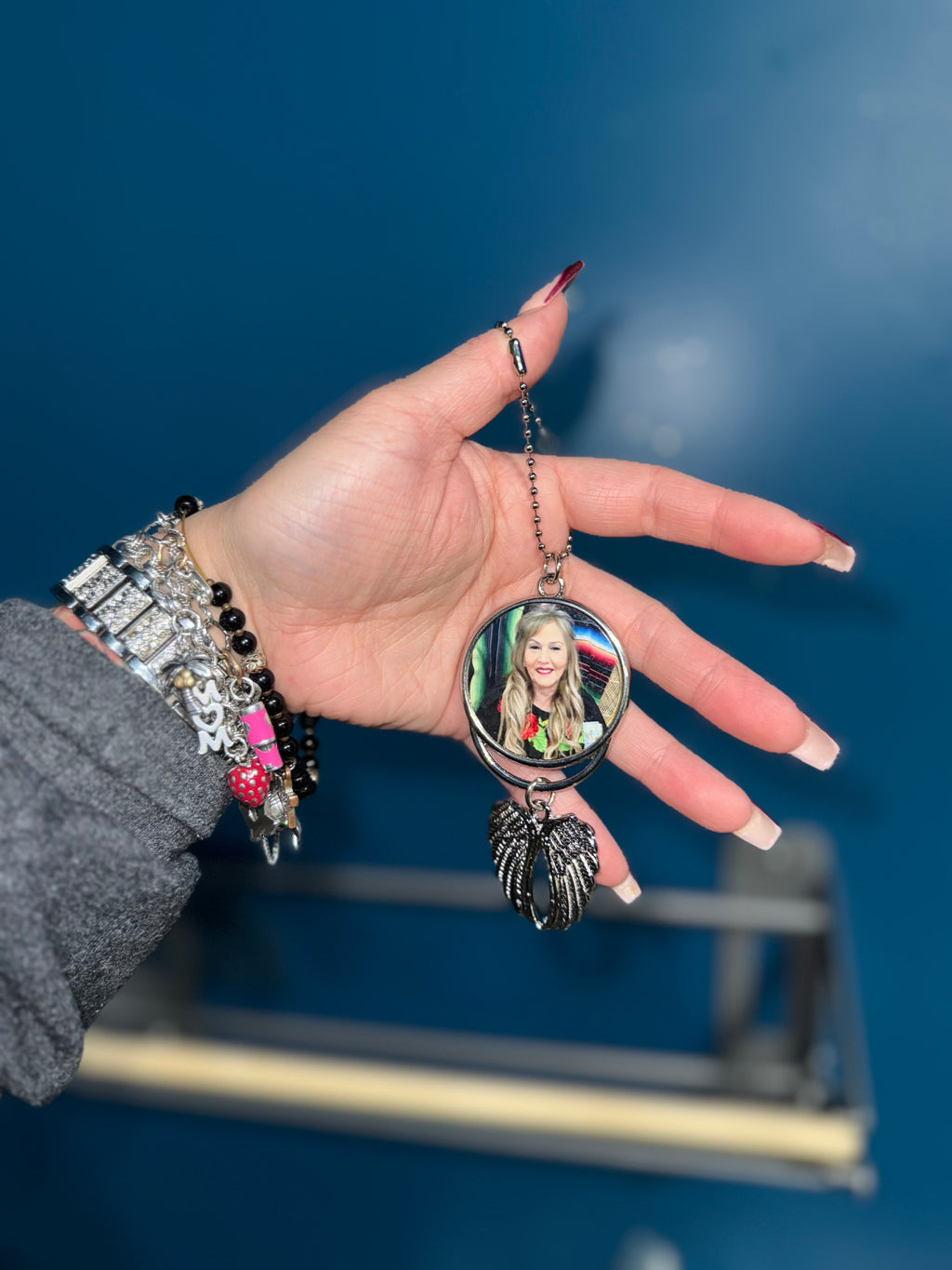 Double Sided Rearview Mirror Pendants