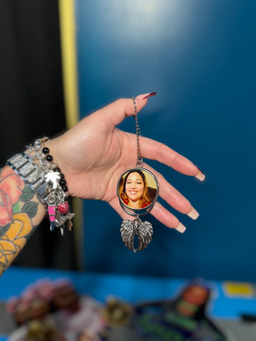 Double Sided Rearview Mirror Pendants