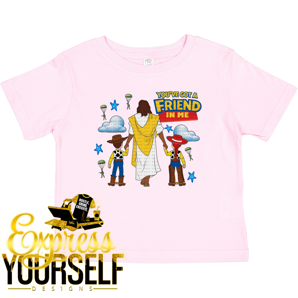 You've Got A Friend In Me Woody & Buzz (Dark Skin Jesus)
