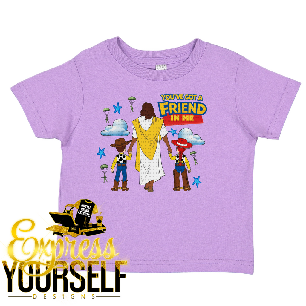 You've Got A Friend In Me Woody & Buzz (Dark Skin Jesus)