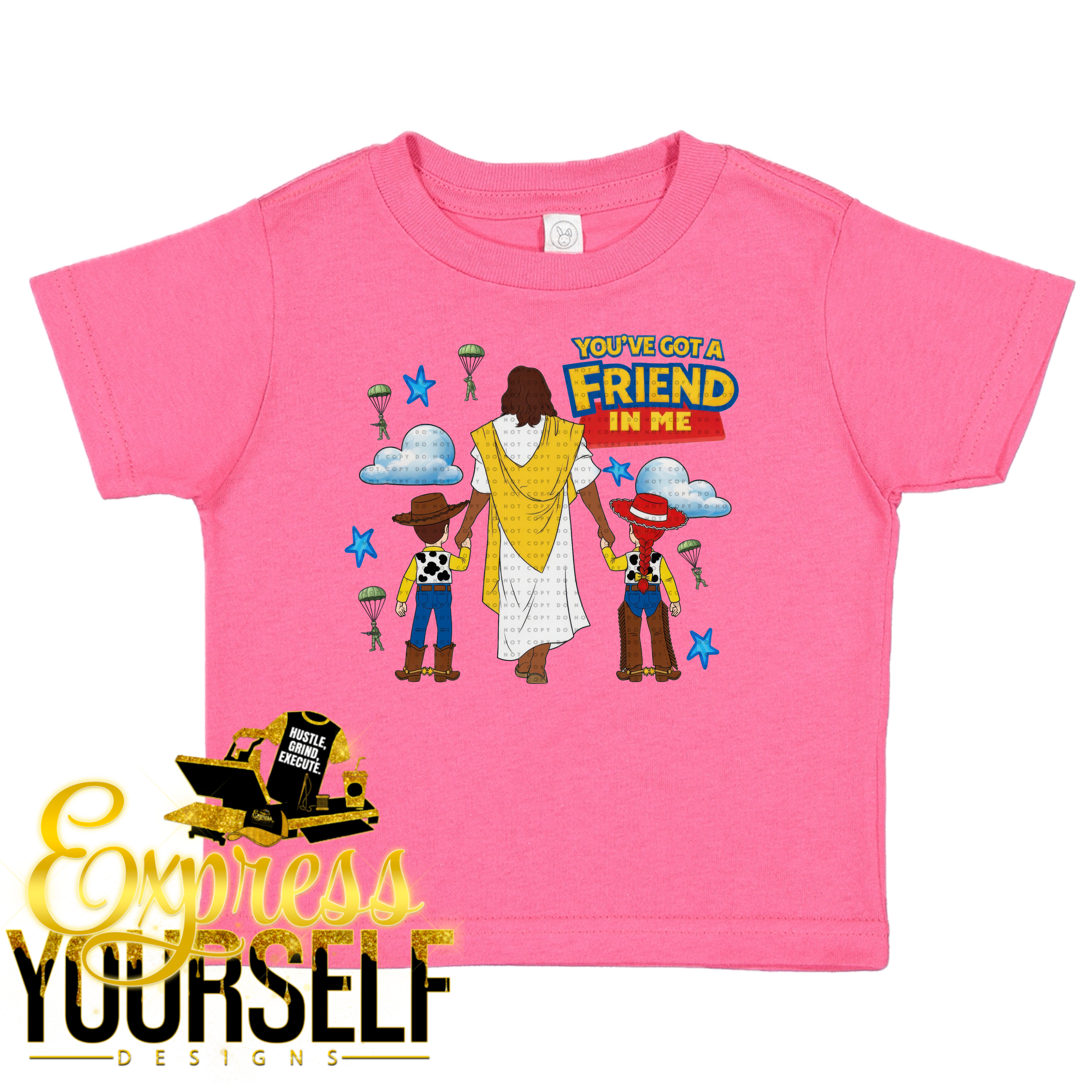 You've Got A Friend In Me Woody & Buzz (Dark Skin Jesus)