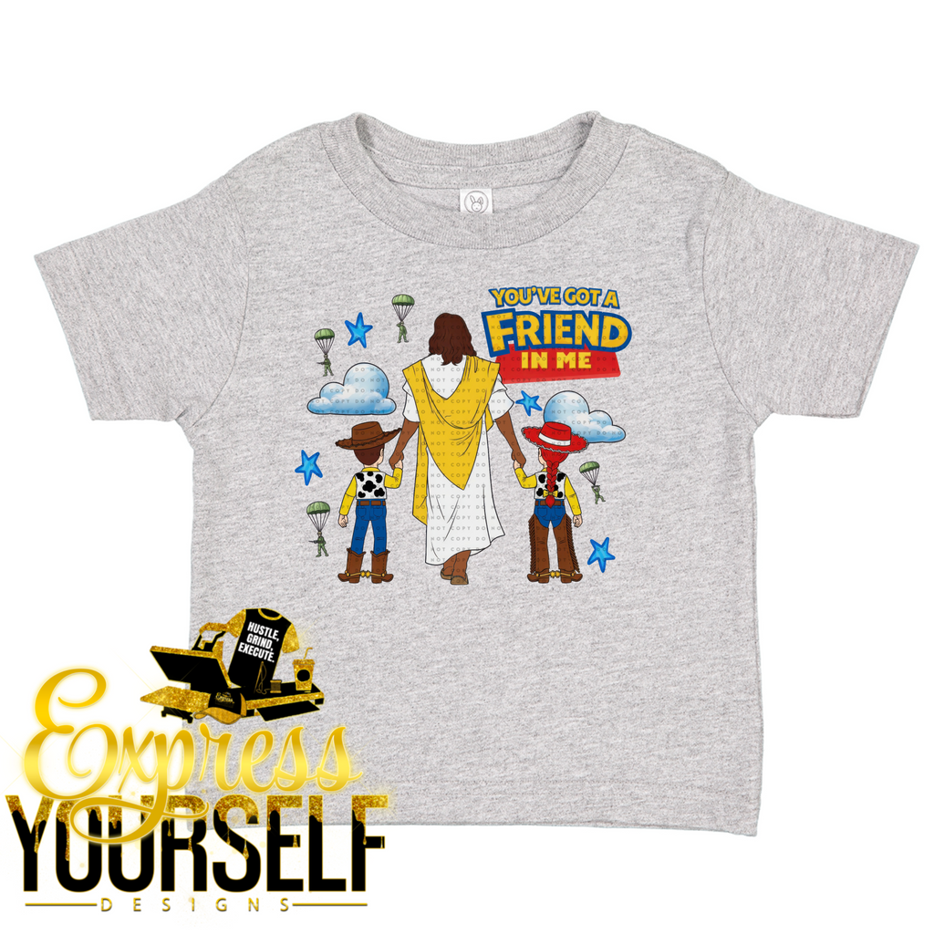 You've Got A Friend In Me Woody & Buzz (Dark Skin Jesus)
