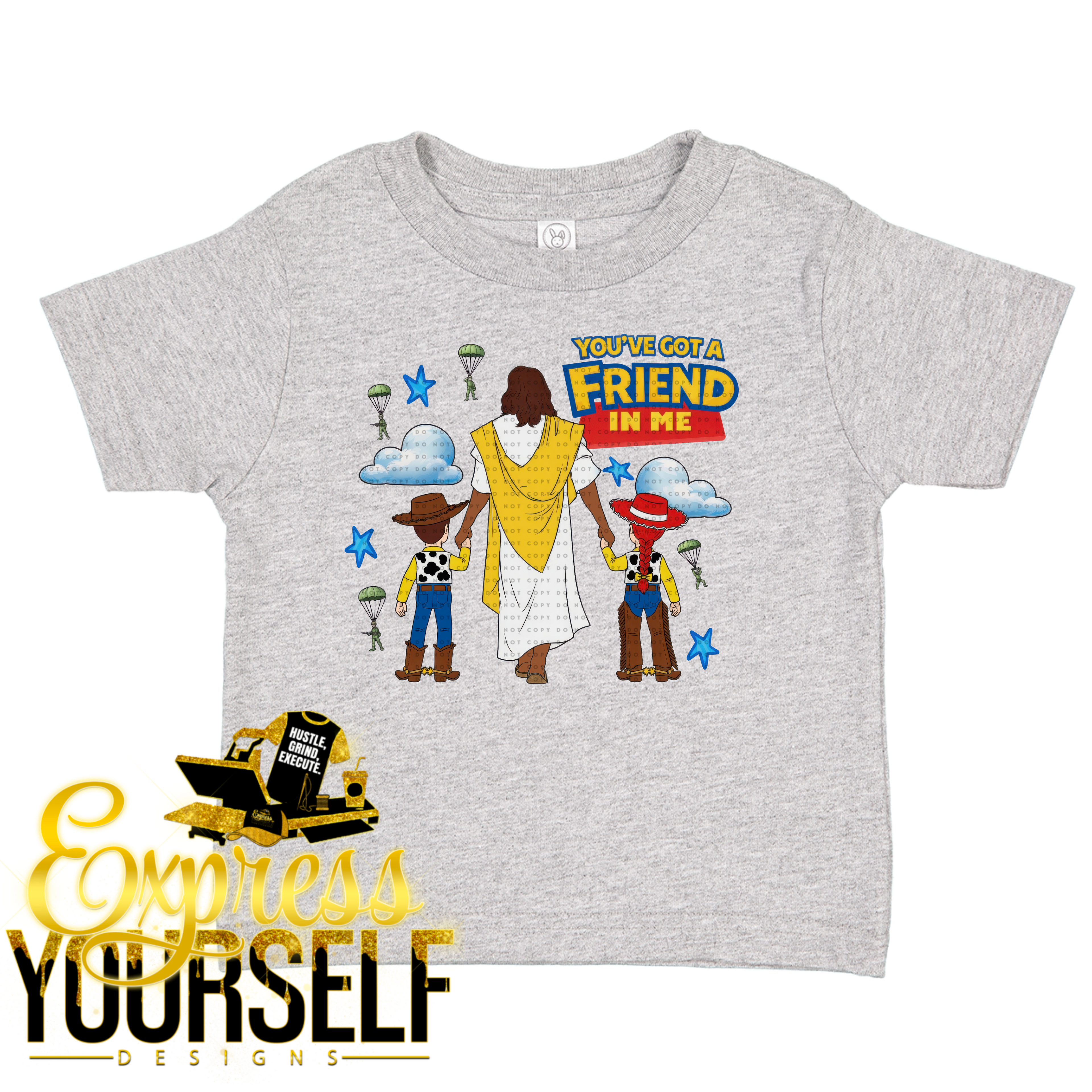 You've Got A Friend In Me Woody & Buzz (Dark Skin Jesus)