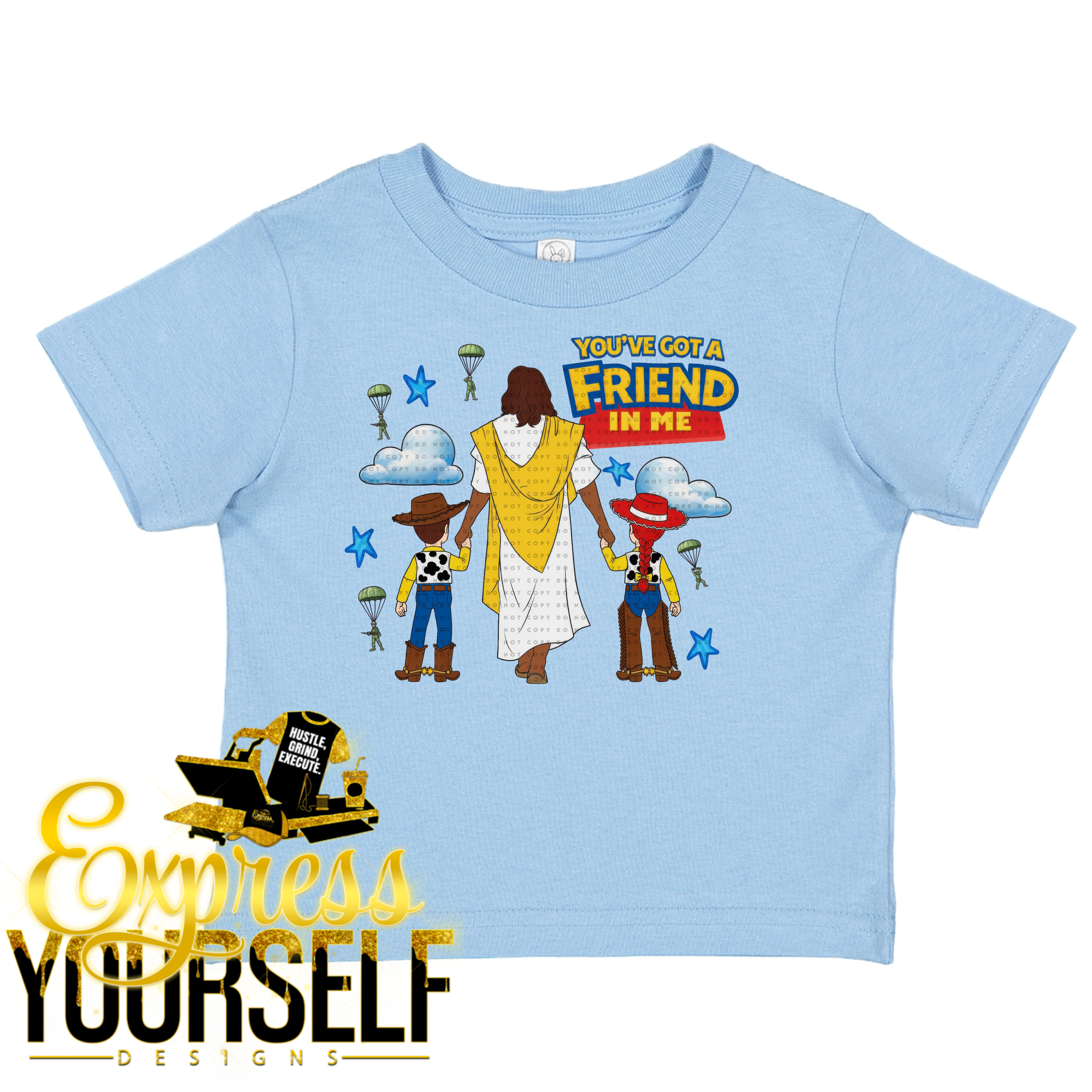 You've Got A Friend In Me Woody & Buzz (Dark Skin Jesus)