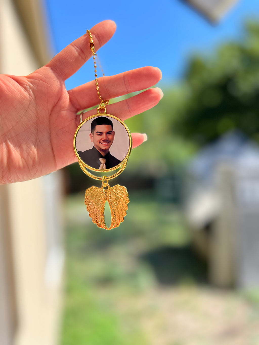 Double Sided Rearview Mirror Pendants