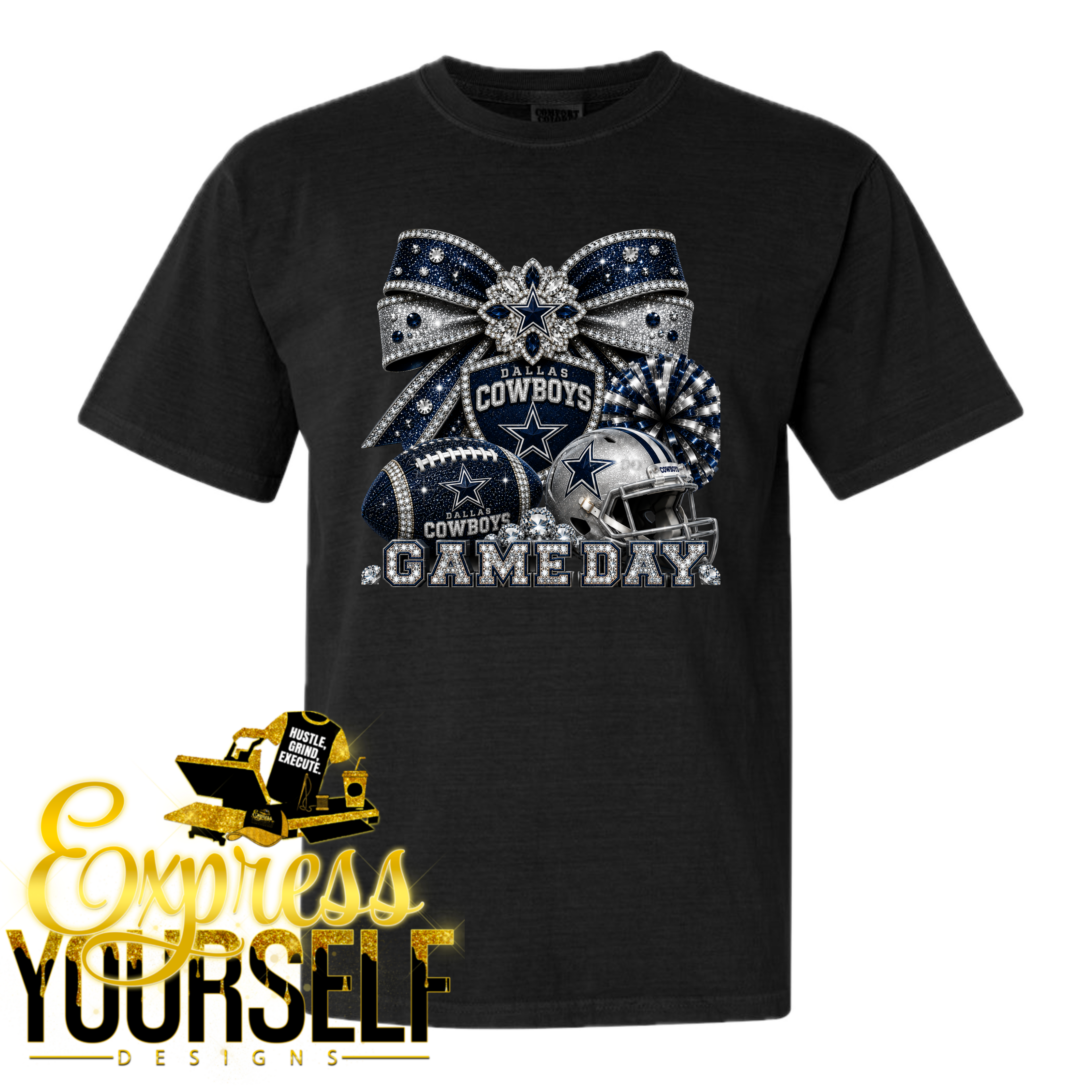 DC FAUX RHINESTONE COMFORT COLORS SHIRT